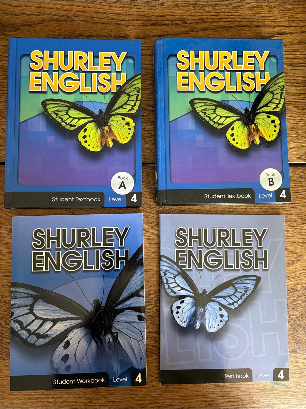 NEW Shurley English Level 4 Student Textbook A & B + Workbook & Tests